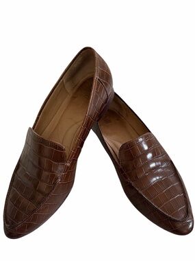 J.Jill Alligator Pattern Leather Loafer